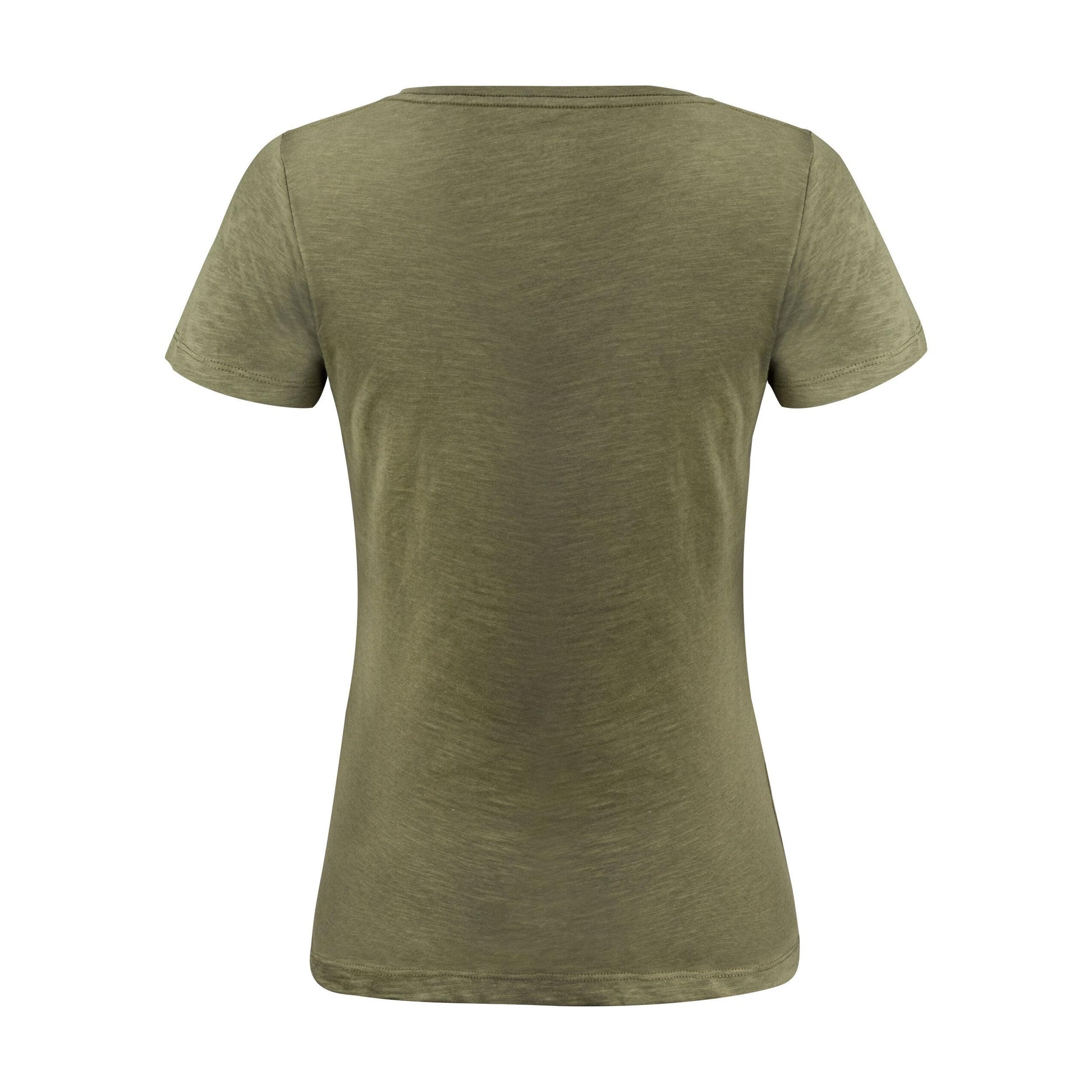 Moss Green - Pack Shot - James Harvest Womens-Ladies Twoville T-Shirt