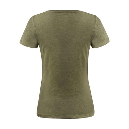 Moss Green - Pack Shot - James Harvest Womens-Ladies Twoville T-Shirt