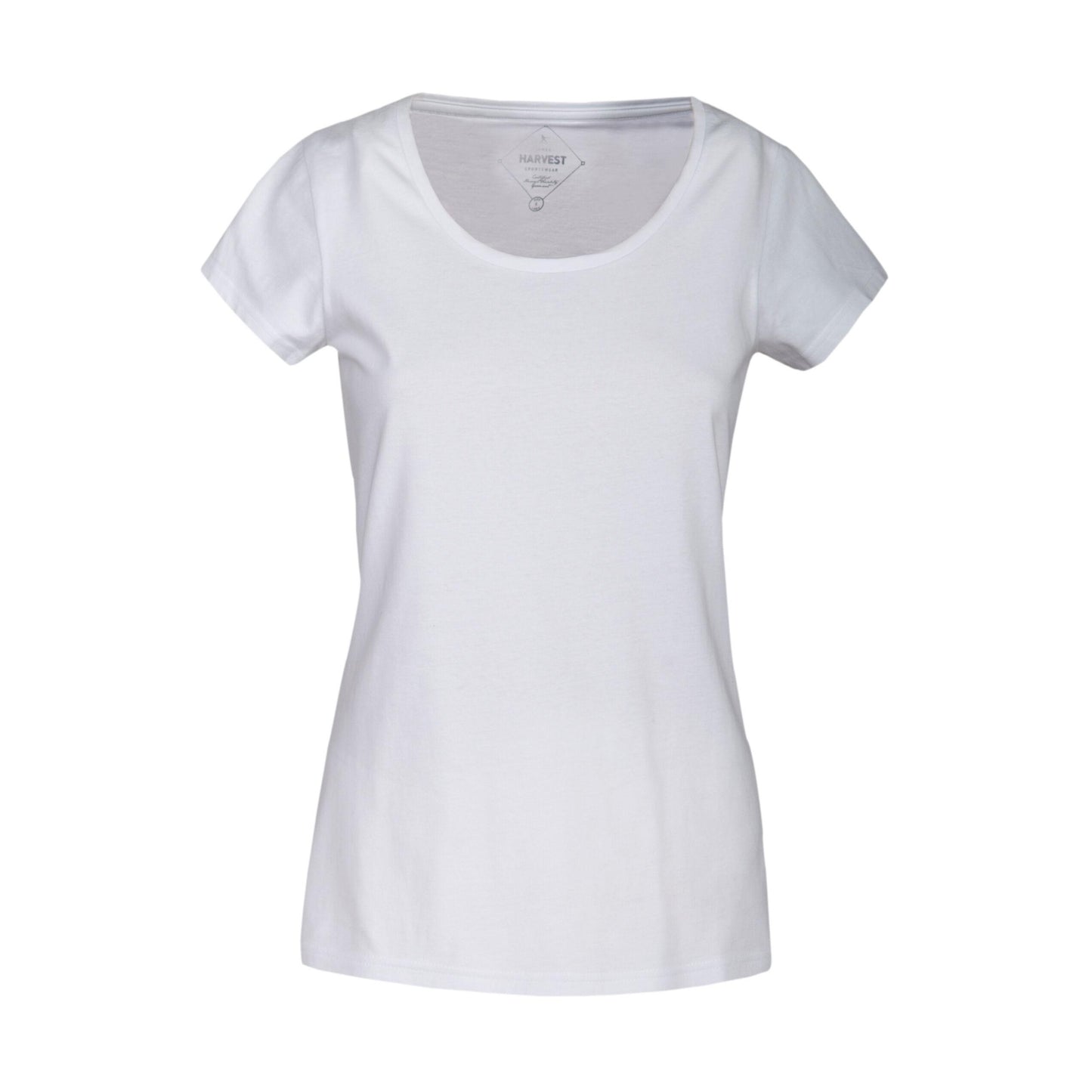 White - Back - James Harvest Womens-Ladies Twoville T-Shirt