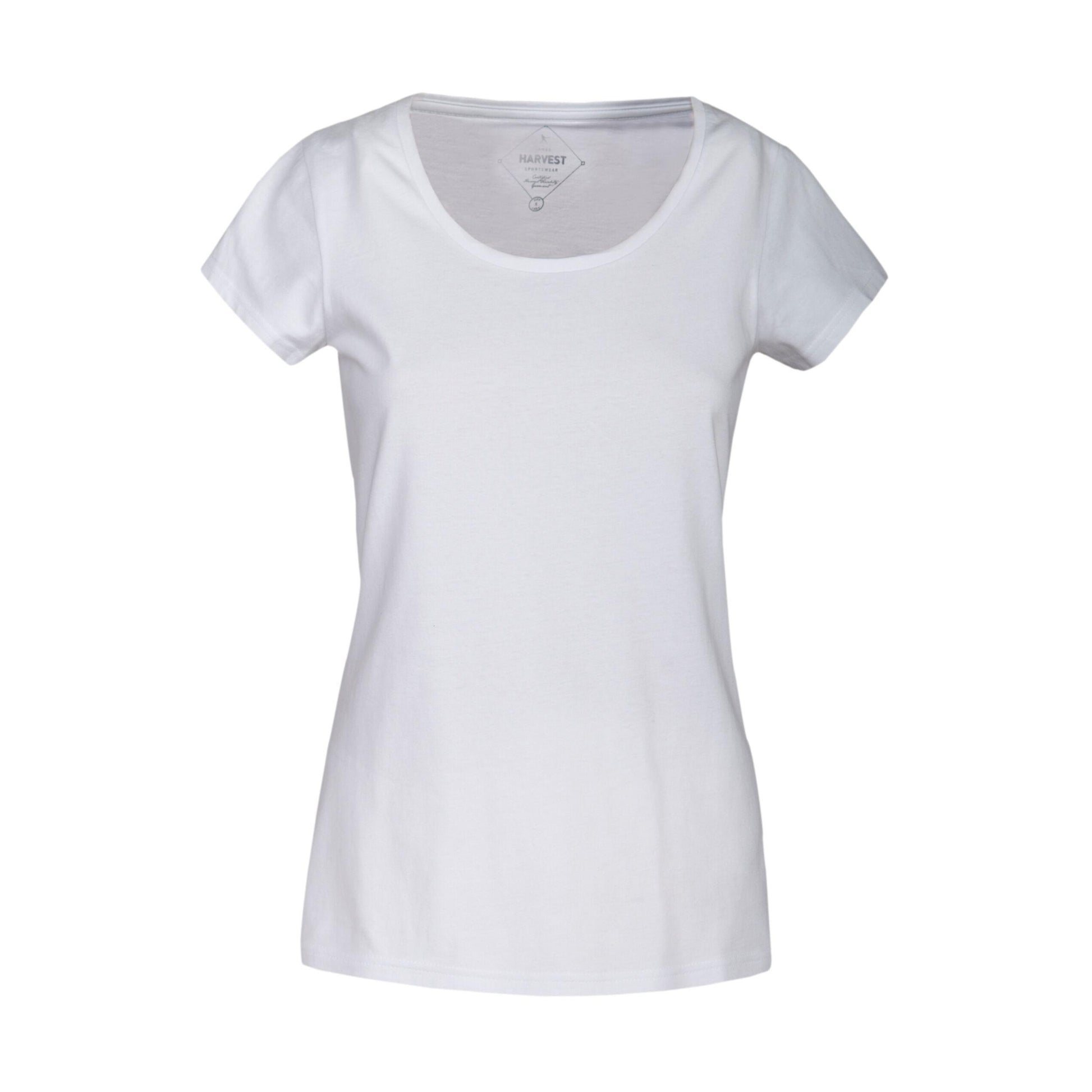 White - Back - James Harvest Womens-Ladies Twoville T-Shirt