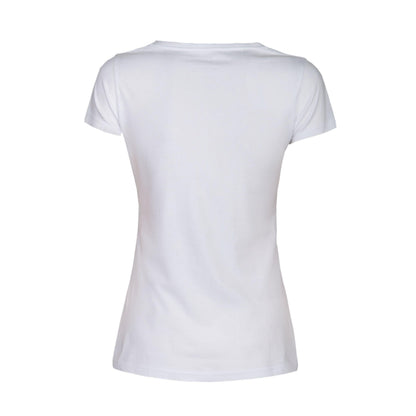 White - Pack Shot - James Harvest Womens-Ladies Twoville T-Shirt