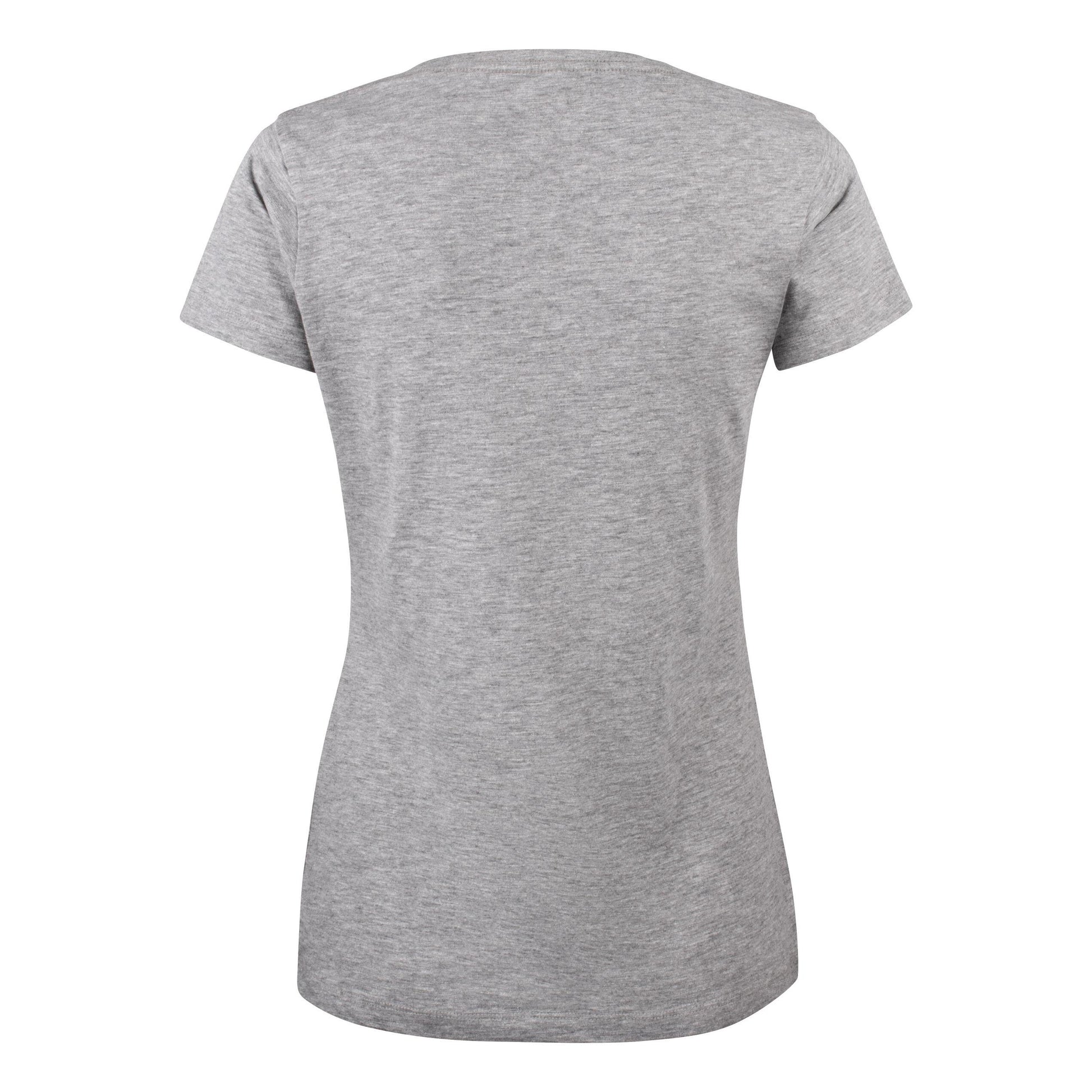 Grey Melange - Pack Shot - James Harvest Womens-Ladies Twoville T-Shirt