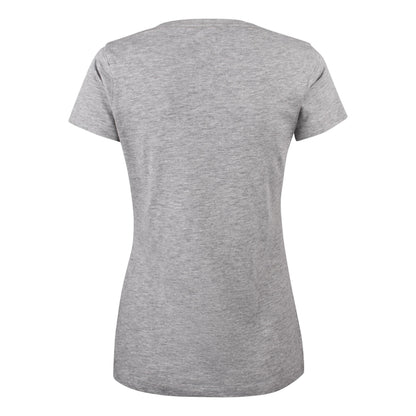 Grey Melange - Pack Shot - James Harvest Womens-Ladies Twoville T-Shirt