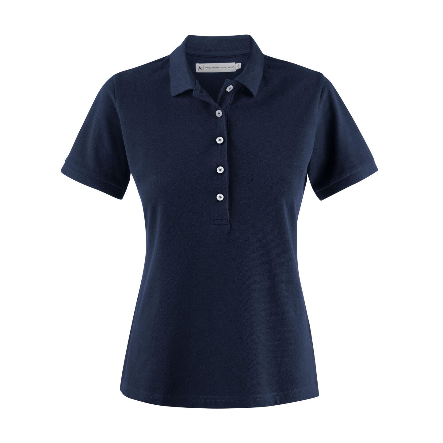Light Turquoise - Front - James Harvest Womens-Ladies Sunset Polo Shirt