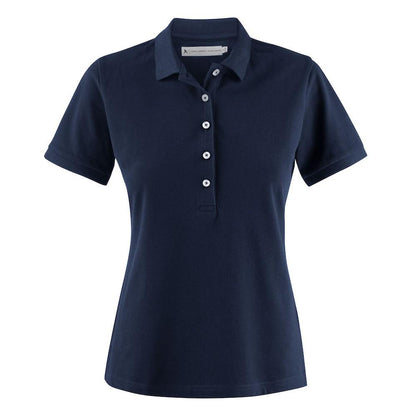 Navy - Front - James Harvest Womens-Ladies Sunset Polo Shirt