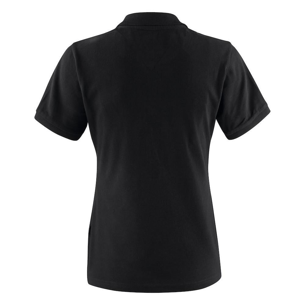 Black - Back - James Harvest Womens-Ladies Sunset Polo Shirt