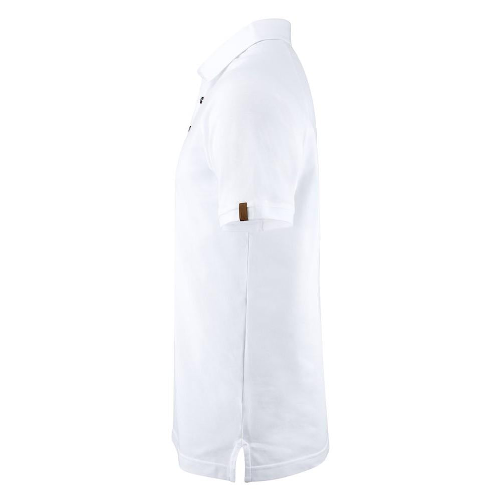 White - Side - Harvest Mens Brookings Regular Polo Shirt