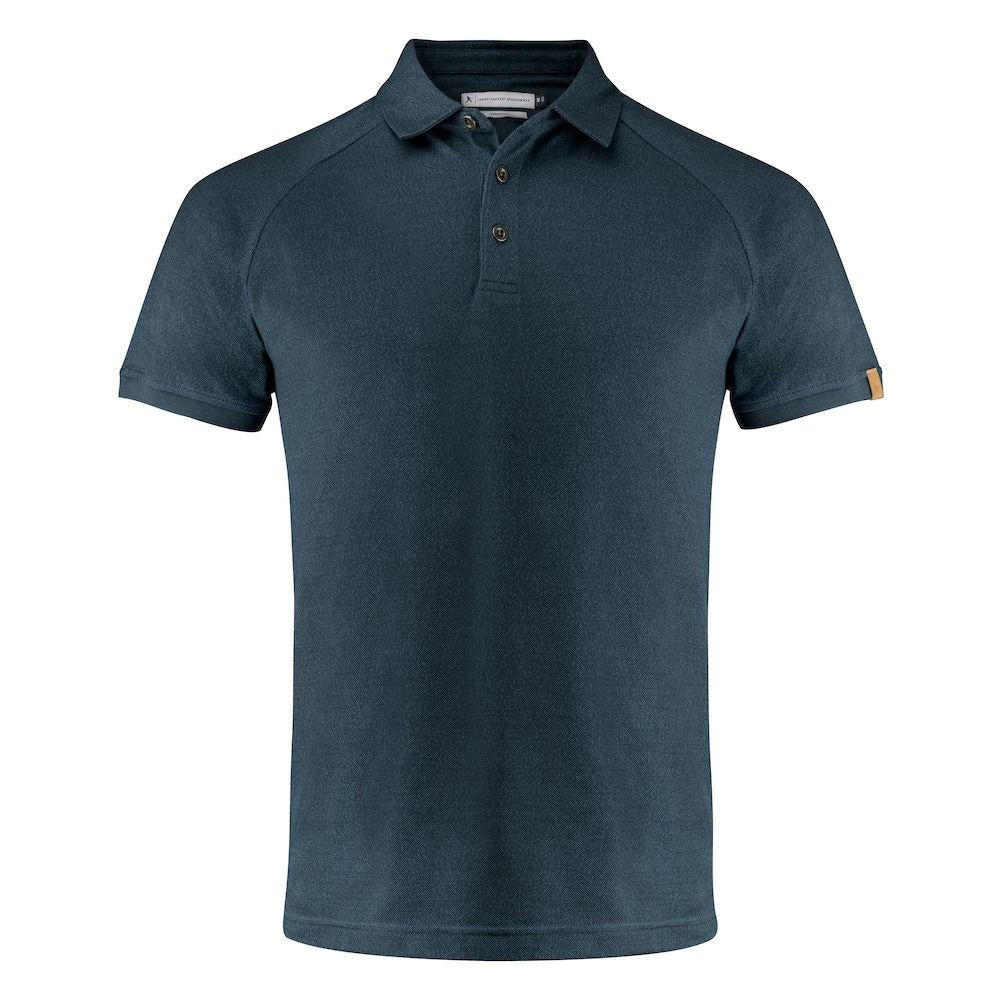 Navy - Front - Harvest Mens Brookings Regular Polo Shirt