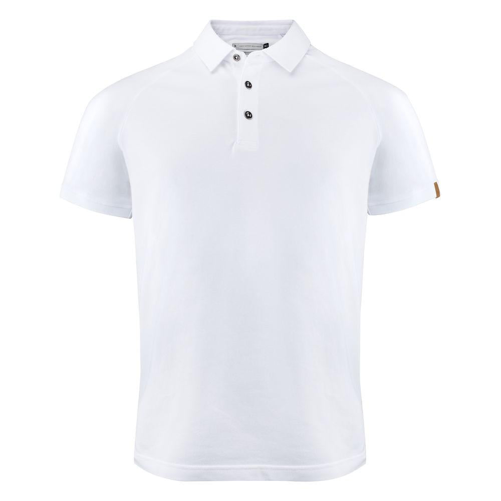 White - Front - Harvest Mens Brookings Regular Polo Shirt