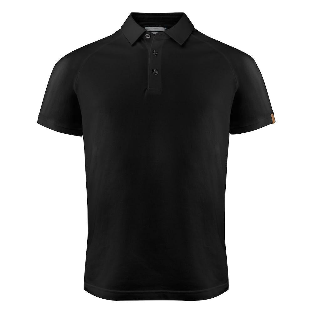 Black - Front - Harvest Mens Brookings Regular Polo Shirt