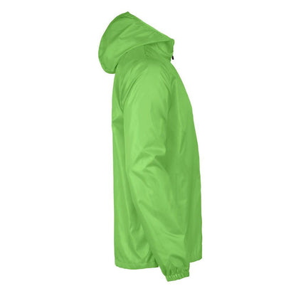 Lime - Side - Printer RED Mens Fastplant Waterproof Jacket