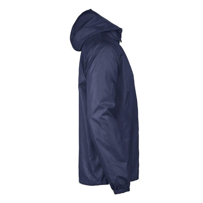 Navy - Side - Printer RED Mens Fastplant Waterproof Jacket