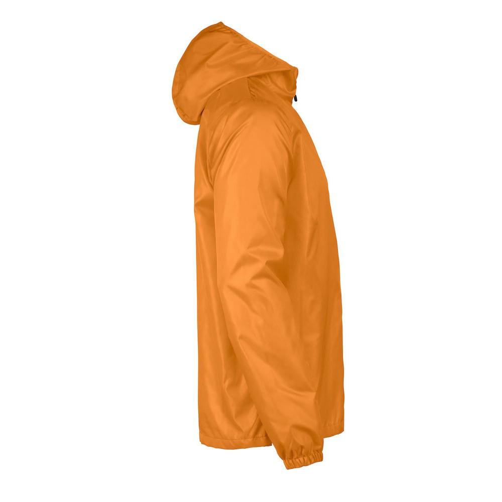 Orange - Side - Printer RED Mens Fastplant Waterproof Jacket