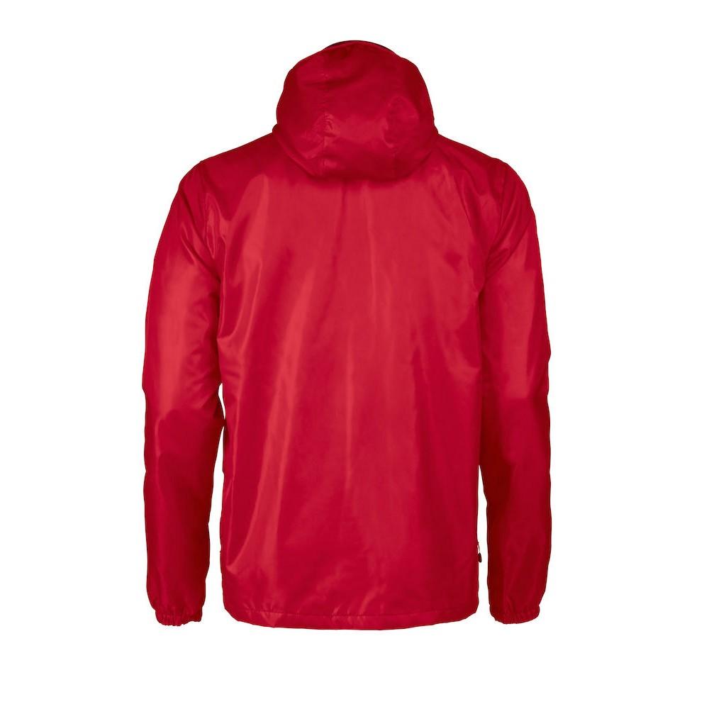 Red - Back - Printer RED Mens Fastplant Waterproof Jacket