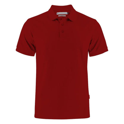 Dark Red - Front - James Harvest Mens Neptune Modern Polo Shirt