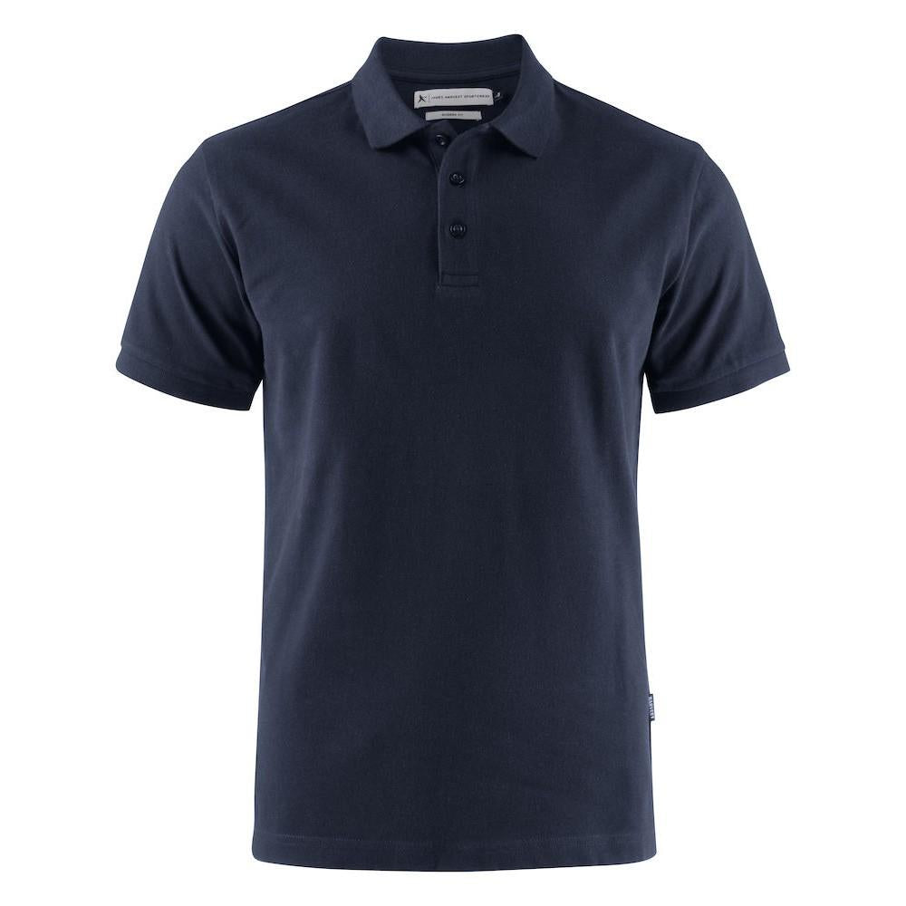 Navy - Front - James Harvest Mens Neptune Modern Polo Shirt