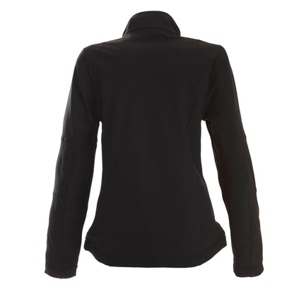 Black - Back - Printer Womens-Ladies Trial Soft Shell Jacket