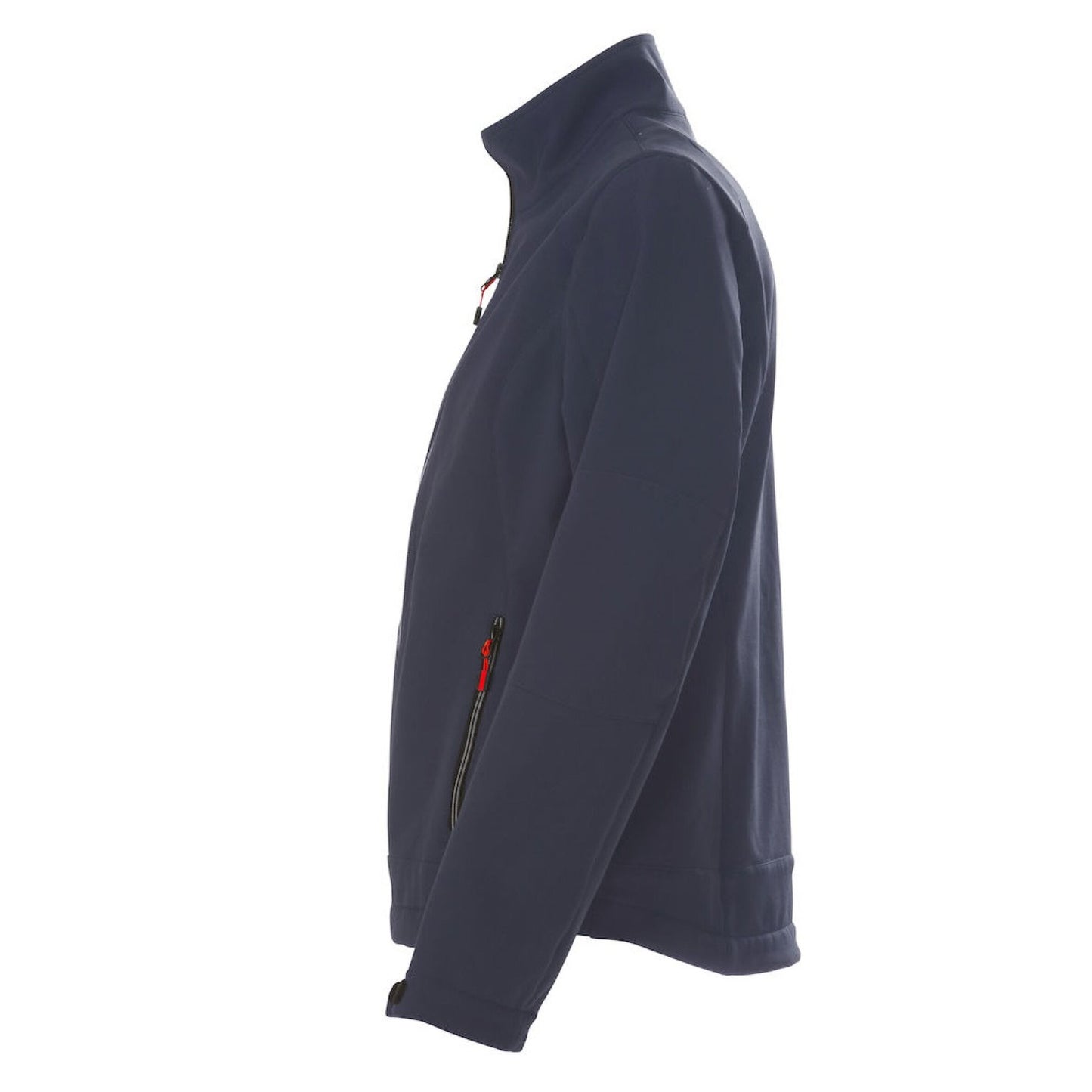 Navy - Side - Printer Womens-Ladies Trial Soft Shell Jacket