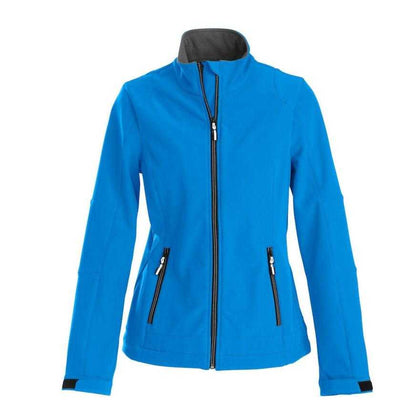 Ocean Blue - Front - Printer Womens-Ladies Trial Soft Shell Jacket