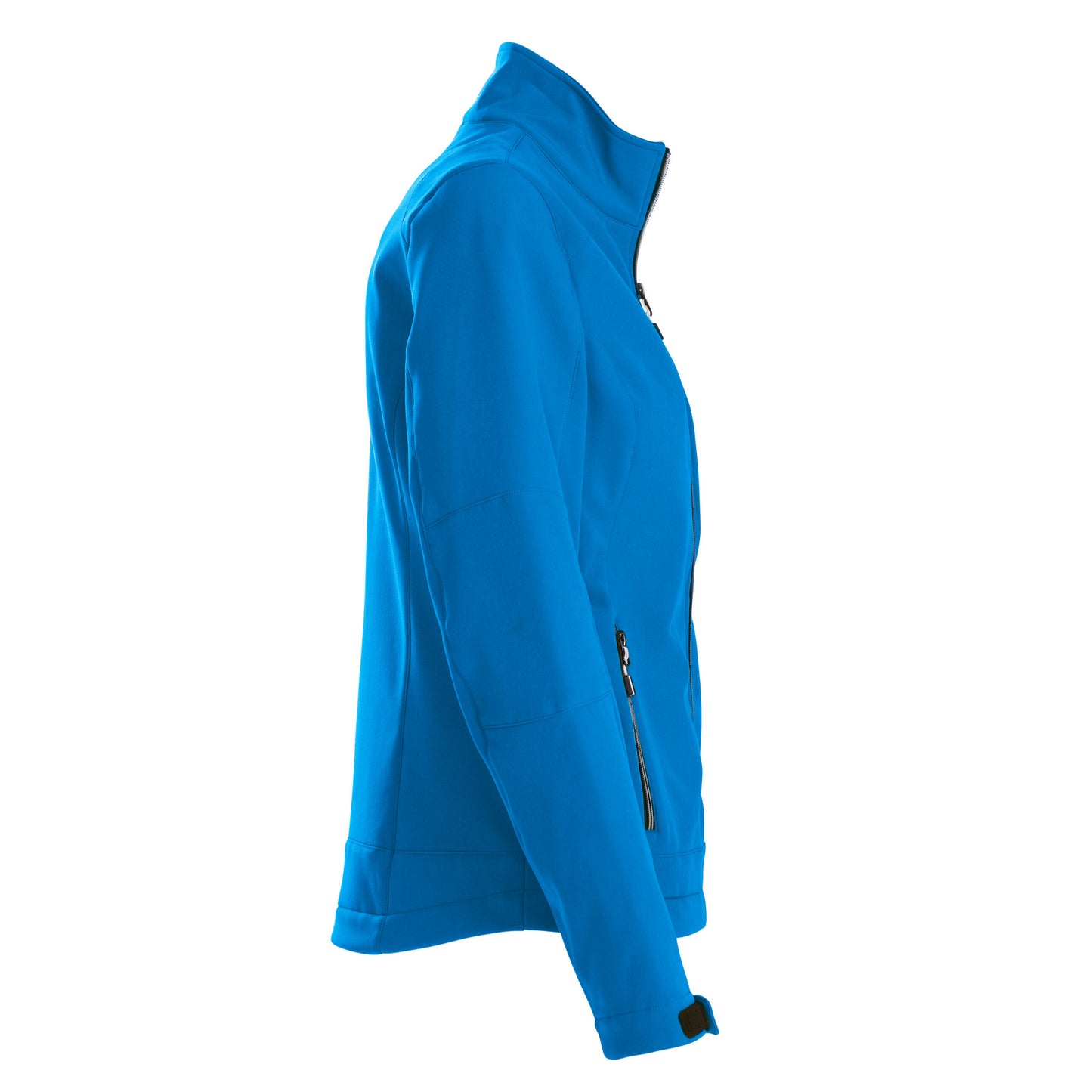 Ocean Blue - Side - Printer Womens-Ladies Trial Soft Shell Jacket
