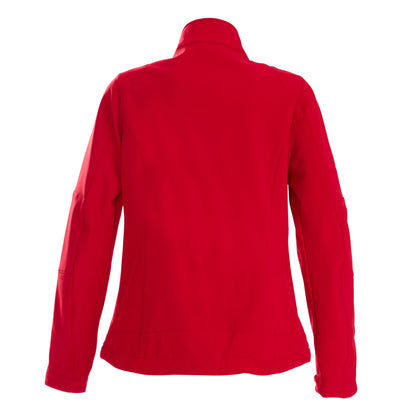 Red - Back - Printer Womens-Ladies Trial Soft Shell Jacket