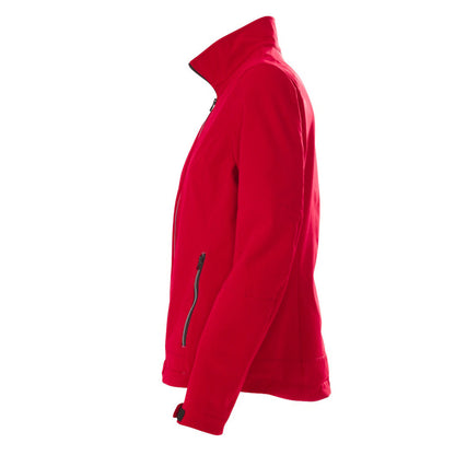 Red - Side - Printer Womens-Ladies Trial Soft Shell Jacket