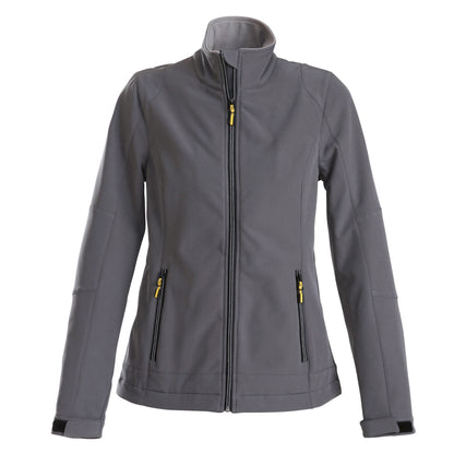 Steel Grey - Front - Printer Womens-Ladies Trial Soft Shell Jacket