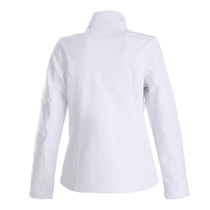 White - Back - Printer Womens-Ladies Trial Soft Shell Jacket