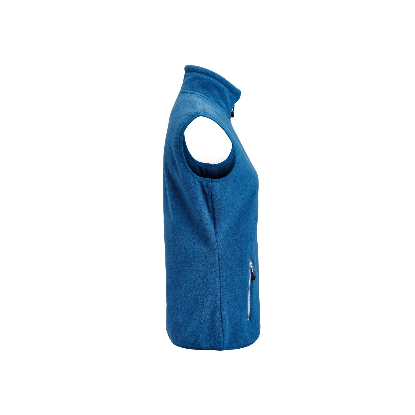 Bright Blue - Side - Printer RED Womens-Ladies Sideflip Body Warmer
