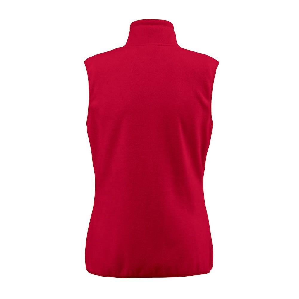 Red - Back - Printer RED Womens-Ladies Sideflip Body Warmer