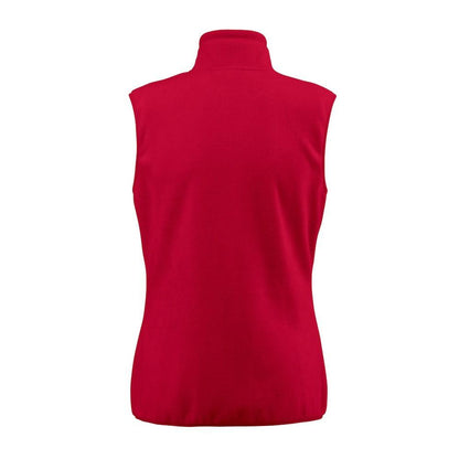 Red - Back - Printer RED Womens-Ladies Sideflip Body Warmer