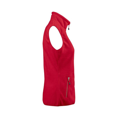 Red - Side - Printer RED Womens-Ladies Sideflip Body Warmer