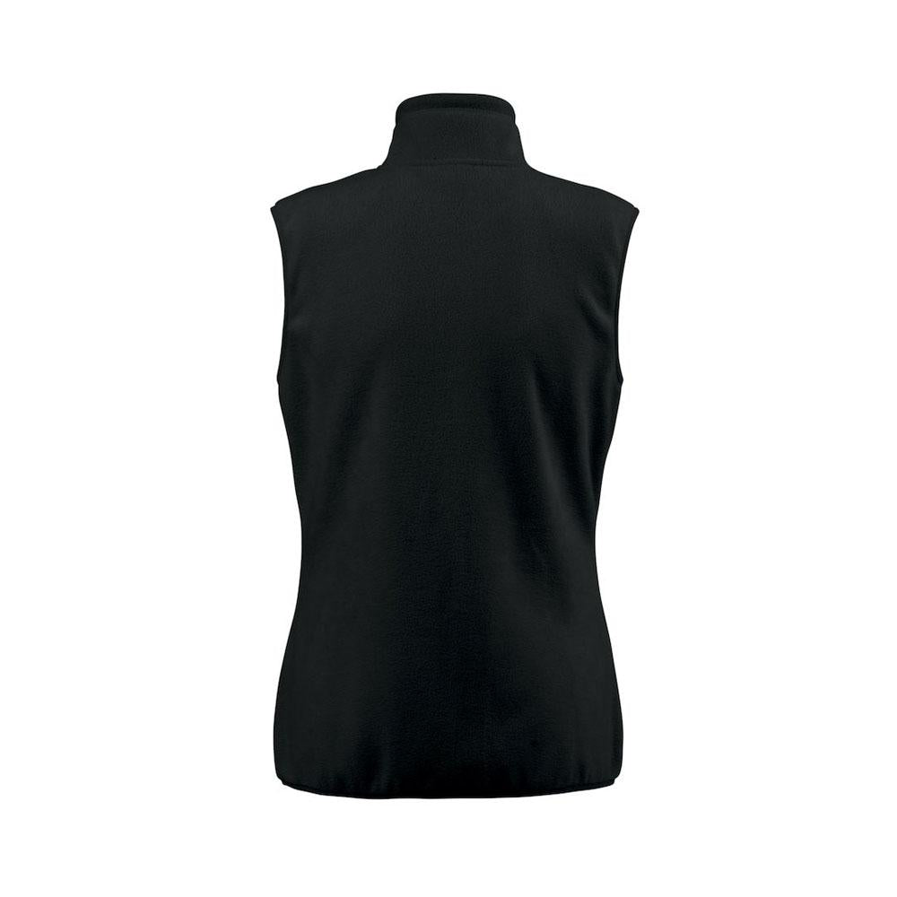 Black - Back - Printer RED Womens-Ladies Sideflip Body Warmer