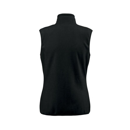 Black - Back - Printer RED Womens-Ladies Sideflip Body Warmer