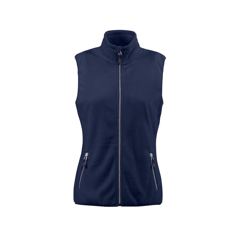 Navy - Front - Printer RED Womens-Ladies Sideflip Body Warmer