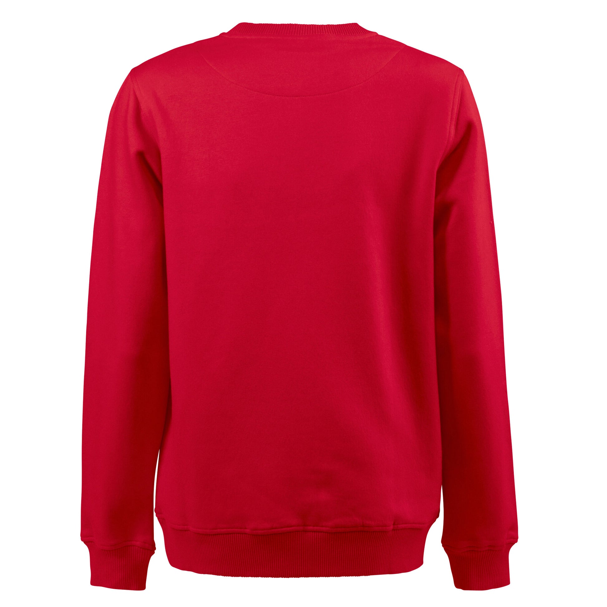 Red - Back - Printer Unisex Adult Softball RSX Melange Sweatshirt