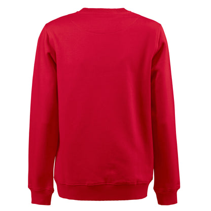 Red - Back - Printer Unisex Adult Softball RSX Melange Sweatshirt