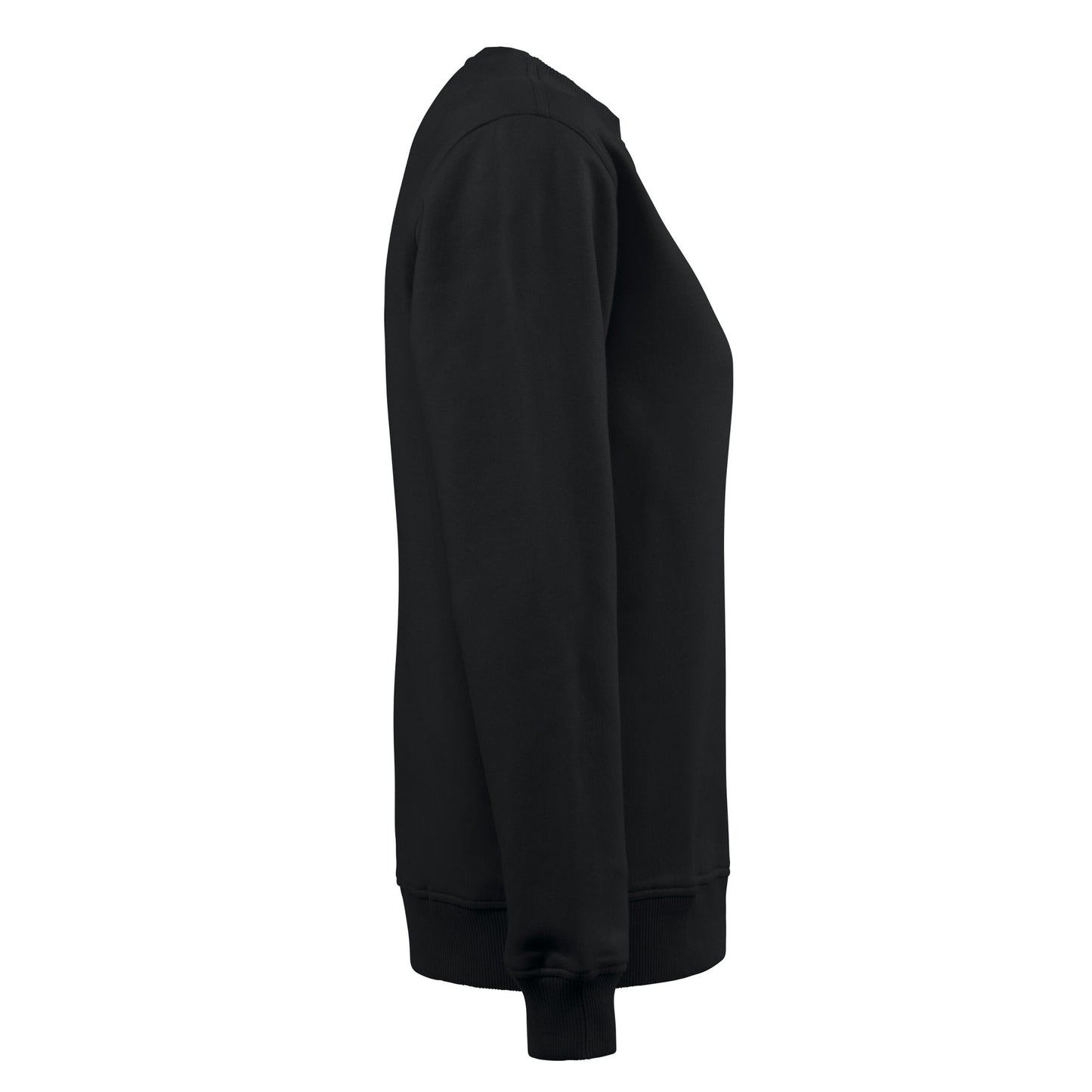 Black - Side - Printer Unisex Adult Softball RSX Melange Sweatshirt