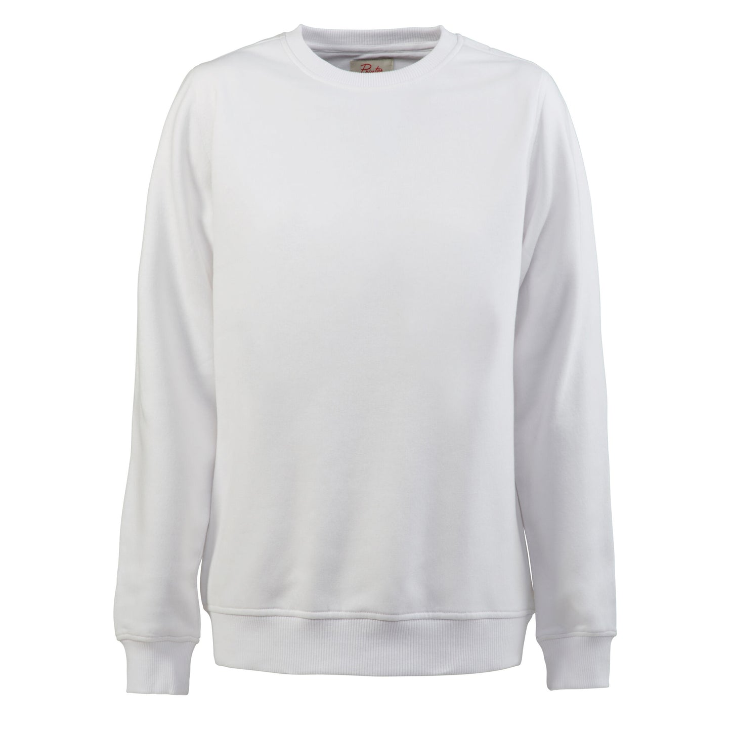 White - Front - Printer Unisex Adult Softball RSX Melange Sweatshirt