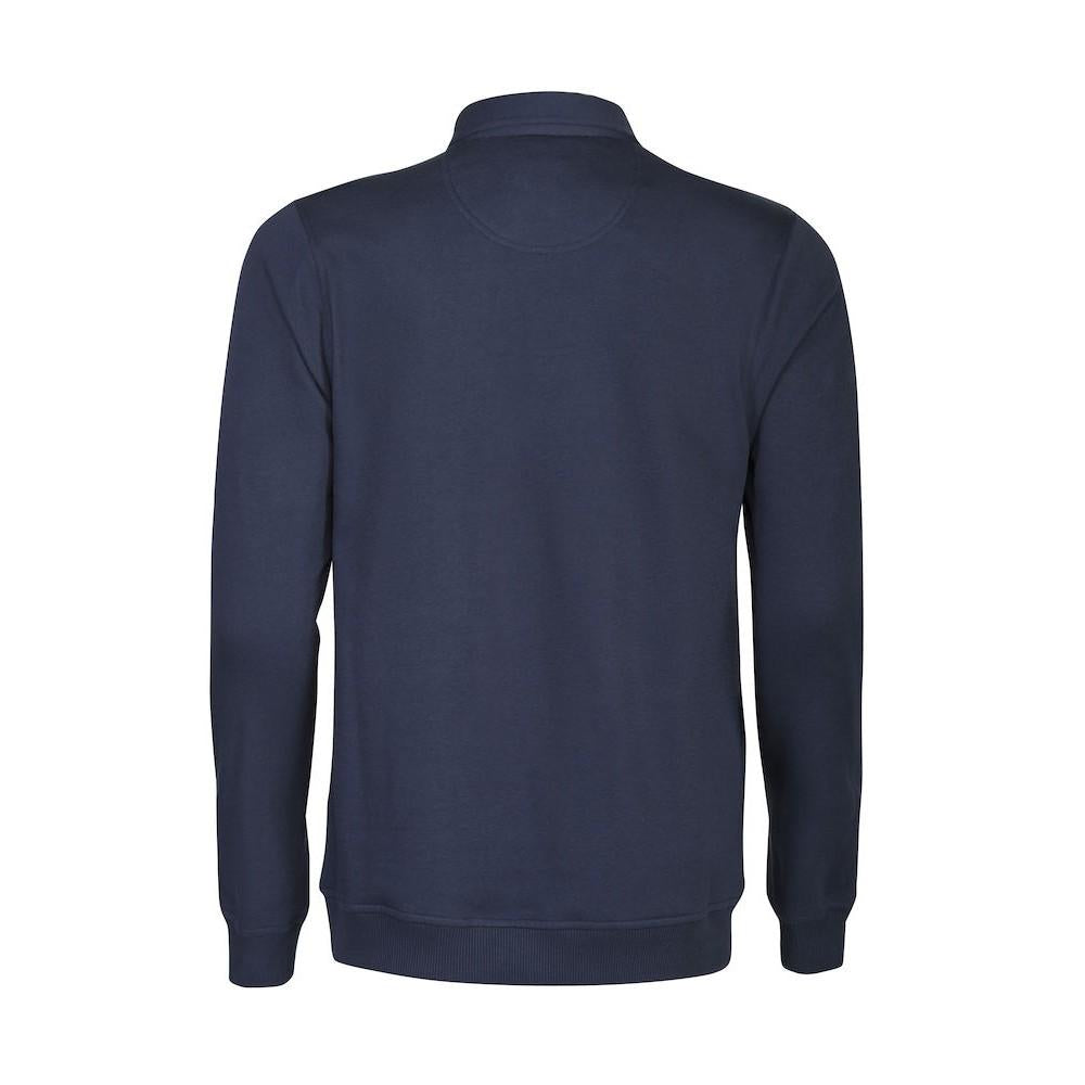 Navy - Back - Printer Unisex Adult Homerun Long-Sleeved Polo Shirt