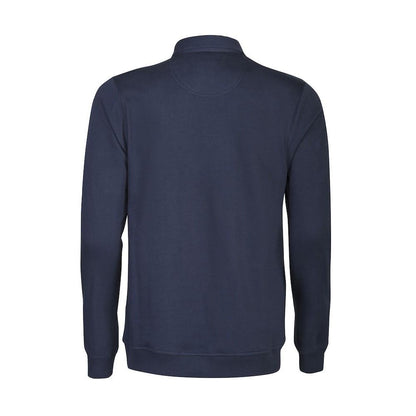 Navy - Back - Printer Unisex Adult Homerun Long-Sleeved Polo Shirt