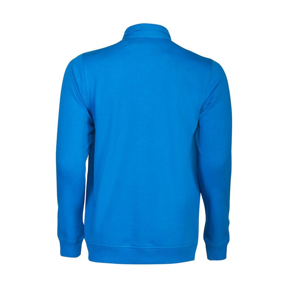 Ocean Blue - Back - Printer Unisex Adult Homerun Long-Sleeved Polo Shirt