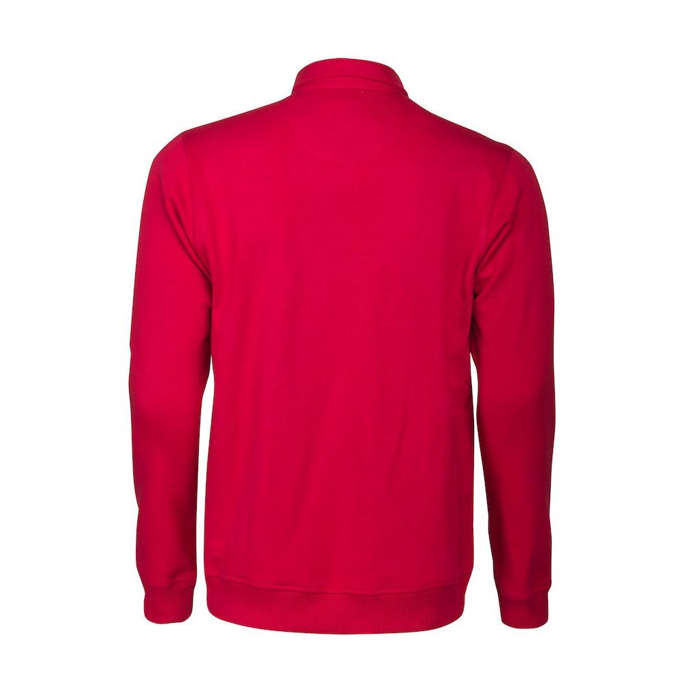 Red - Back - Printer Unisex Adult Homerun Long-Sleeved Polo Shirt