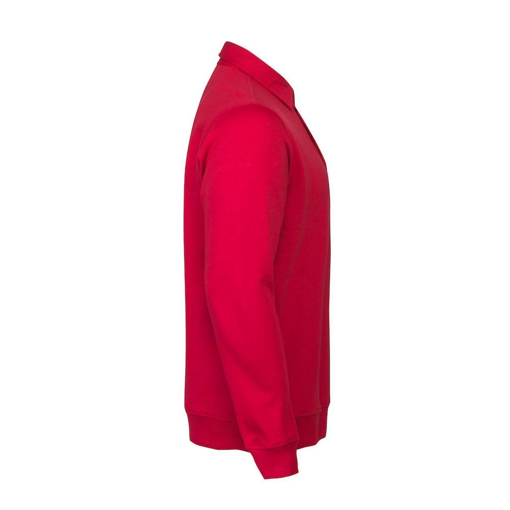 Red - Side - Printer Unisex Adult Homerun Long-Sleeved Polo Shirt