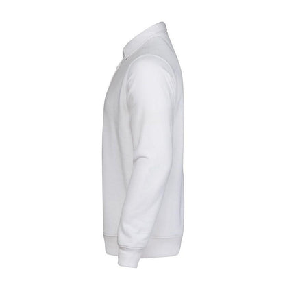 White - Lifestyle - Printer Unisex Adult Homerun Long-Sleeved Polo Shirt