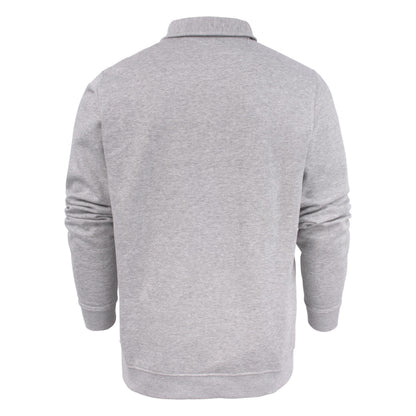 Grey Melange - Lifestyle - Printer Unisex Adult Homerun Long-Sleeved Polo Shirt