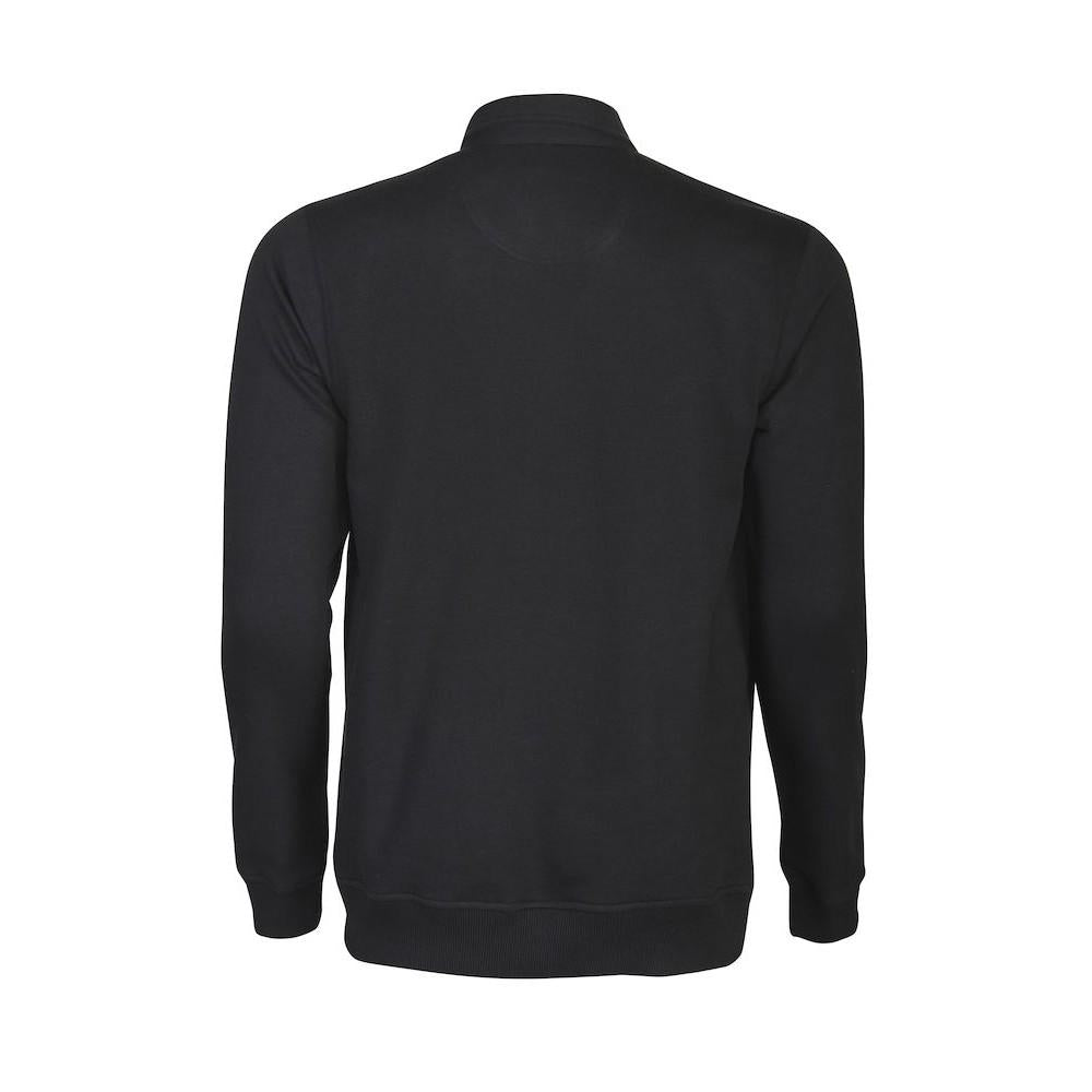 Black - Back - Printer Unisex Adult Homerun Long-Sleeved Polo Shirt