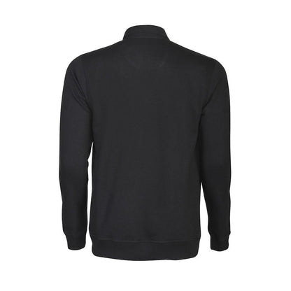 Black - Back - Printer Unisex Adult Homerun Long-Sleeved Polo Shirt
