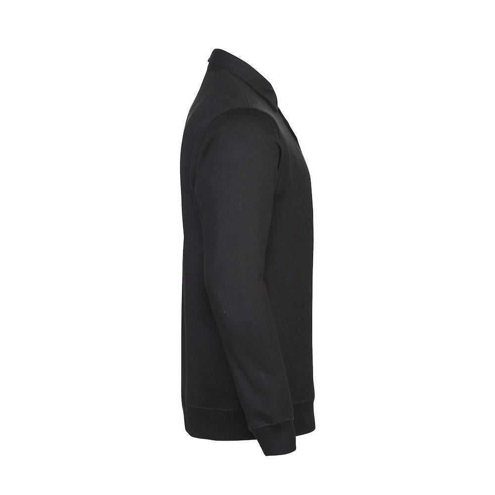 Black - Side - Printer Unisex Adult Homerun Long-Sleeved Polo Shirt