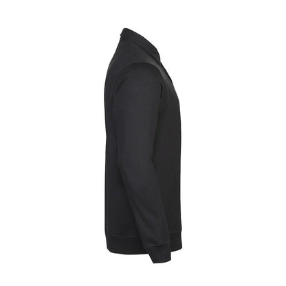 Black - Side - Printer Unisex Adult Homerun Long-Sleeved Polo Shirt